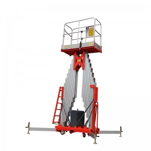 double mast aerial work platform，dual aluminum mast aerial work platform，lifting work platform，lifting equipment