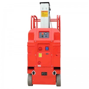 Self-Propelled Single Mast aerial work platform ，Self-Propelled aerial platform portable man lift，self-moving hydraulic aerial work lift